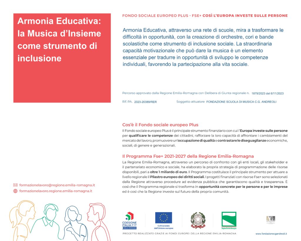 Progetto Regionale Armonia Educativa La Musica Dinsieme Come